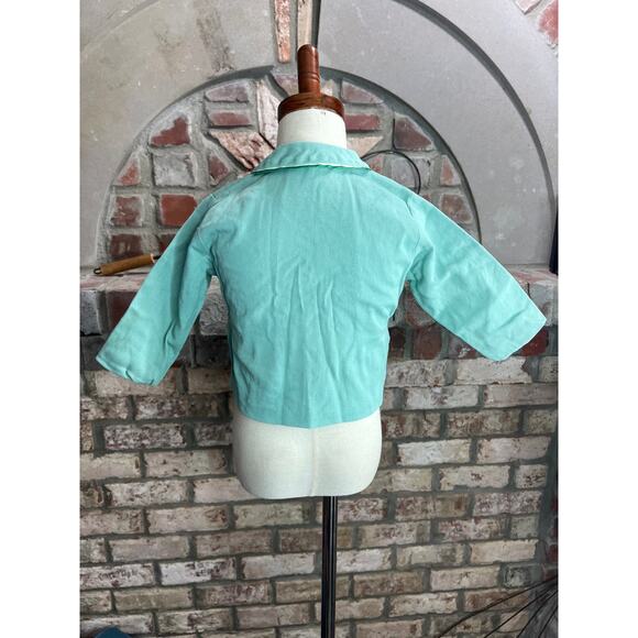 kids jacket double breasted embroidered ducks 1950s - Picture 7 of 11